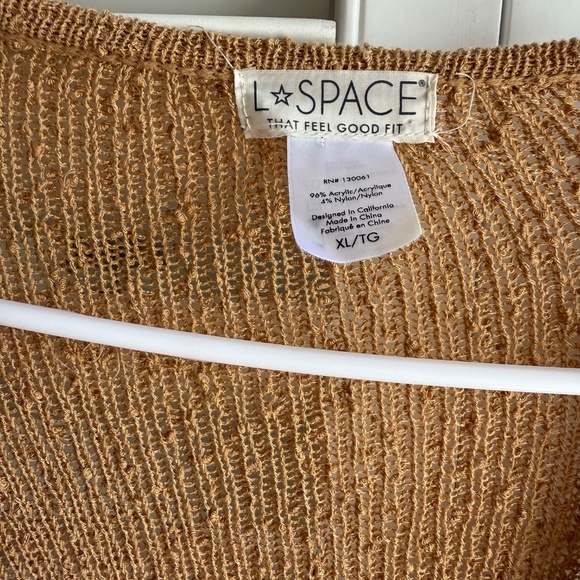 L*Space Beige Knit Swim Coverup - Picture 7 of 8